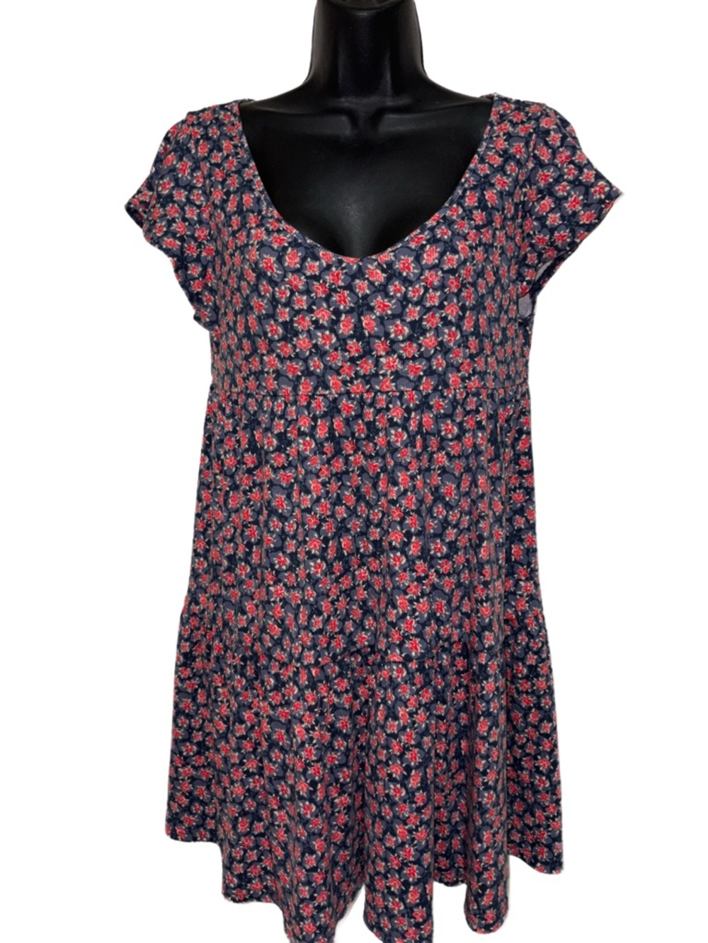Floral Navy and Pink Scoop-Neck Women’s Dress ⭐️NWT⭐️